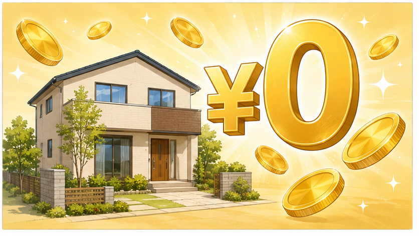 仲介手数料0円と金貨に囲まれた建売住宅